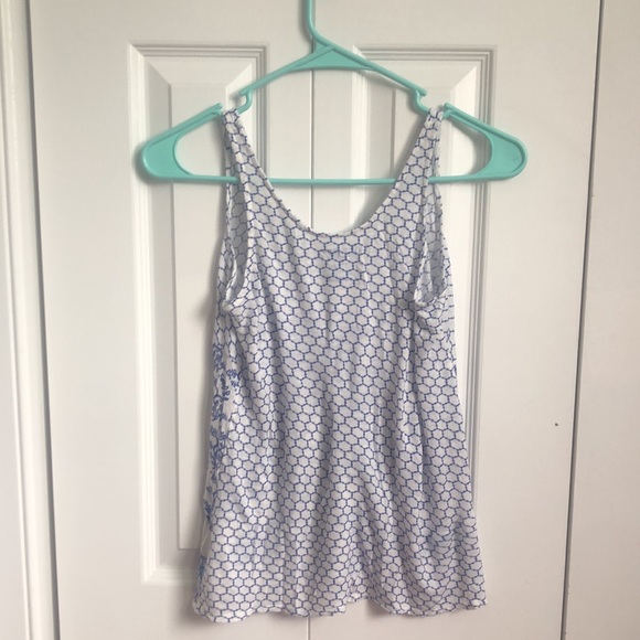 blue patterned blouse - Picture 2 of 2